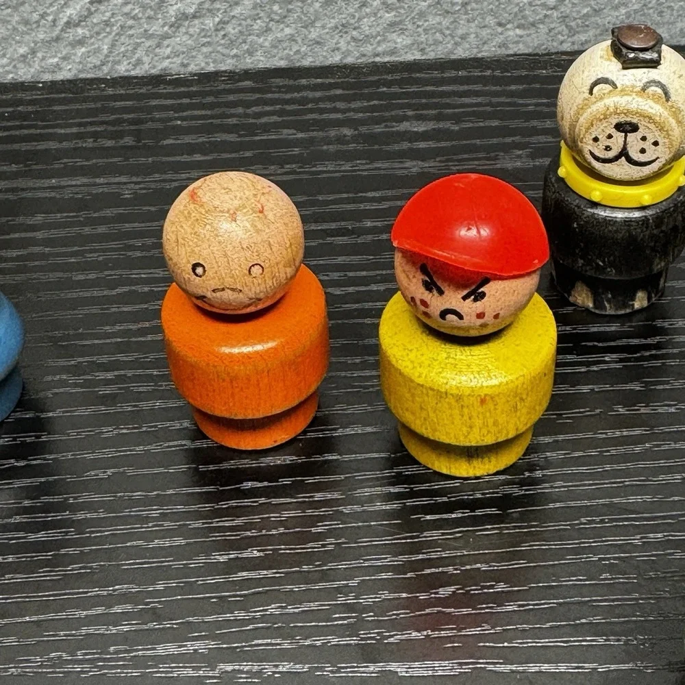 Lot of 16 Vintage Fisher Price Little People - Rare All Wood